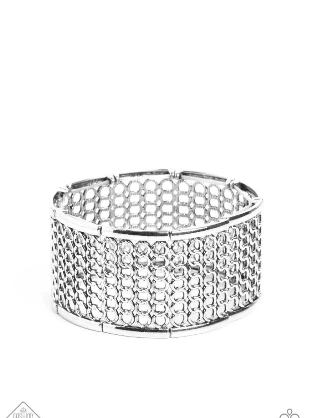 Paparazzi Jewelry Accessories - Camelot Couture - Silver Bracelet - Vintage